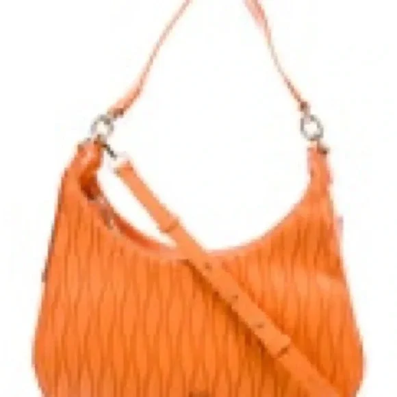 Jason Wu NWT Vegan Leather Shoulder Bag Persimon Orange Purse - Picture 8 of 8